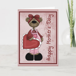 Heart Bear Mother´s Day Karte