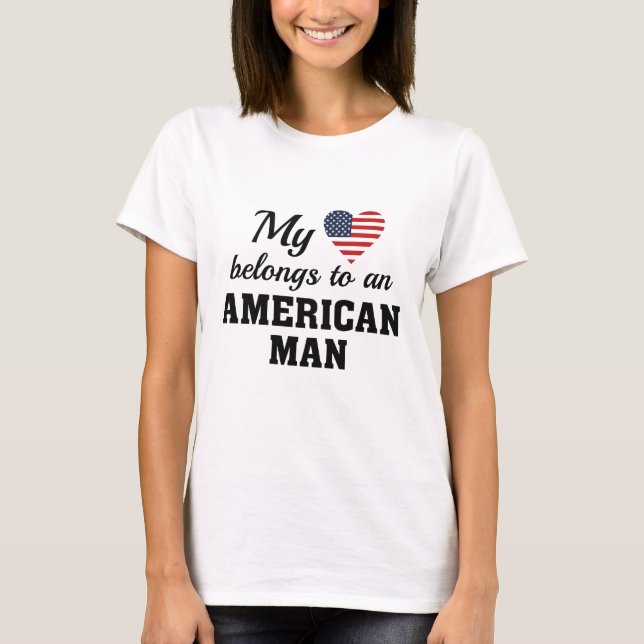 Heart Belongs American T-Shirt (Vorderseite)