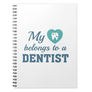 Heart Belongs Dentist Notizblock