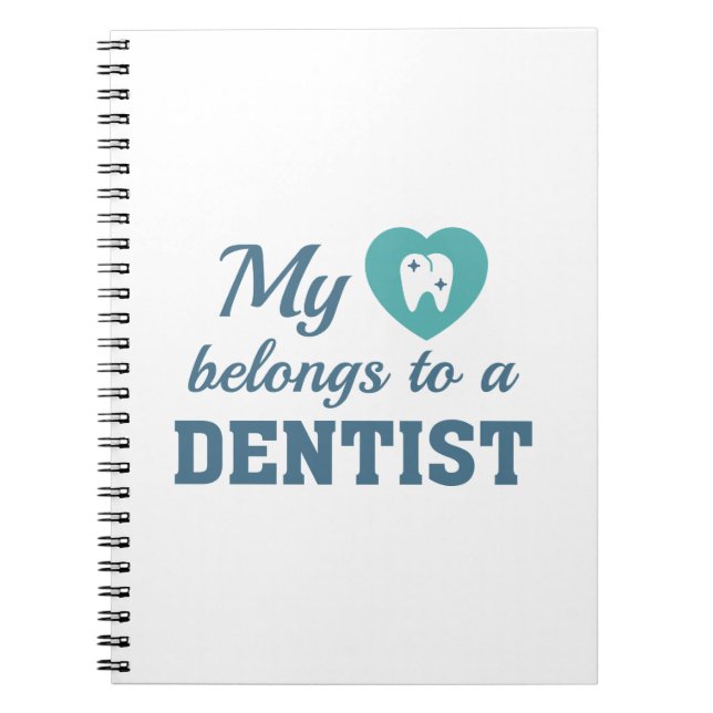 Heart Belongs Dentist Notizblock (Vorderseite)