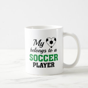 Heart Belongs Soccer Kaffeetasse