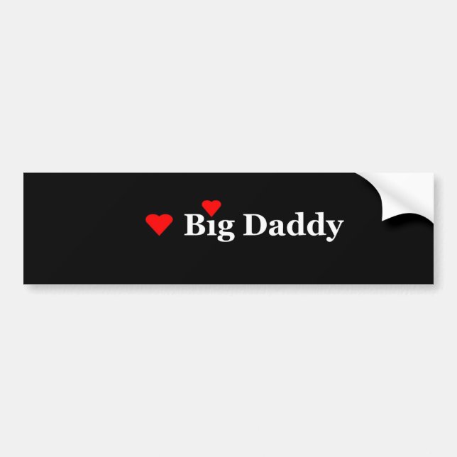Heart Big Daddy Autoaufkleber (Vorne)