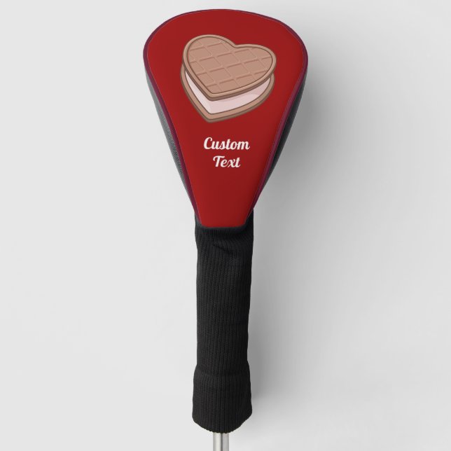 Heart Biscuit Golf Head Cover Golf Headcover (Vorderseite)