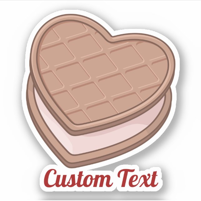 Heart Biscuit Sticker (Vorderseite)