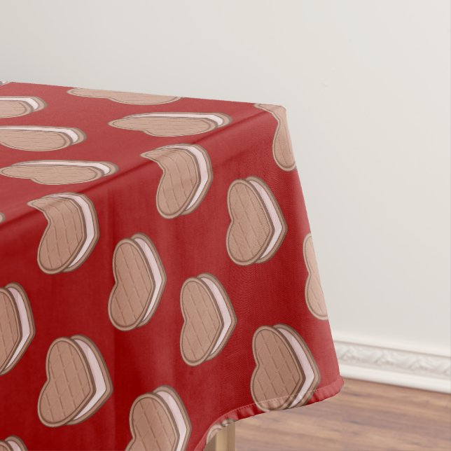 Heart Biscuit Tablecloth Tischdecke (Beispiel)