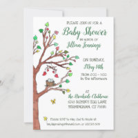 Heart Blätter Mobile Bird Nest Baby Shower