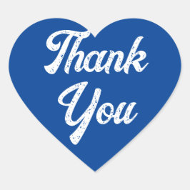 Heart Blue Vielen Dank Sticker
