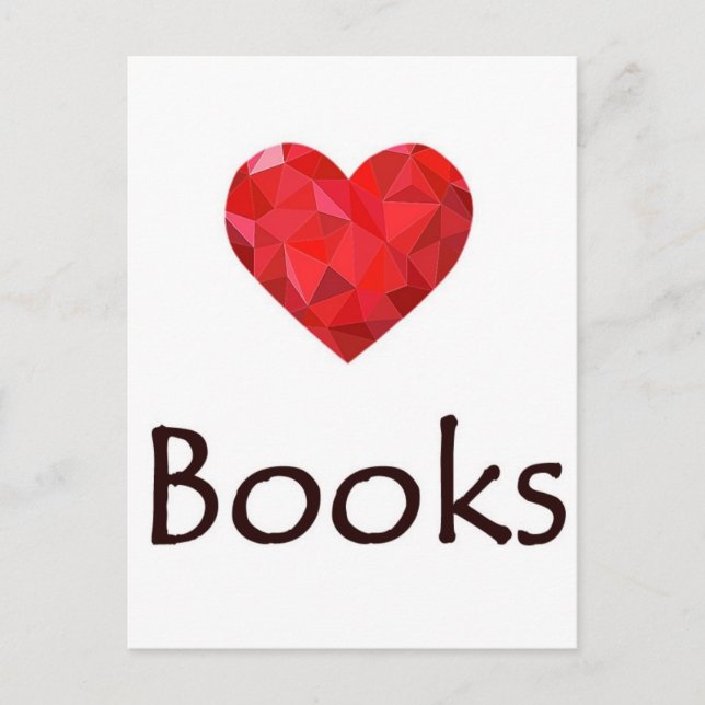 Heart Books Postkarte (Vorderseite)