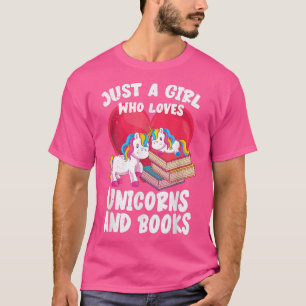 Heart Bookworm Lover Girls Women Magic U T-Shirt