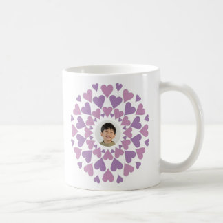 Heart Border Customizable Kaffeetasse
