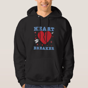 Heart Breaker Liebe Valentinstag Hoodie