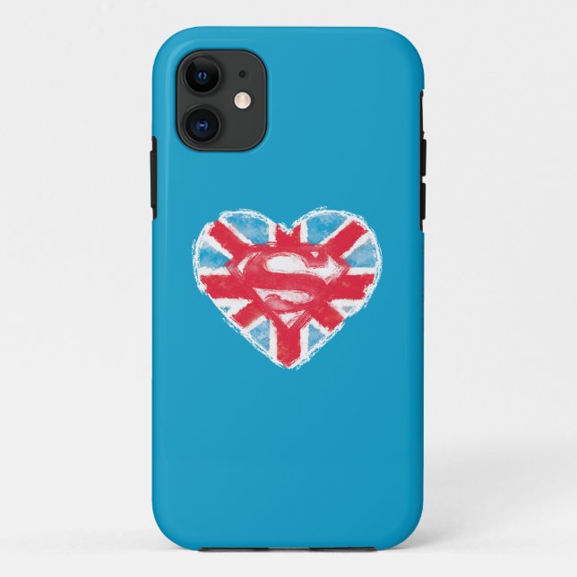 Heart British S-Shield Case-Mate iPhone Hülle (Rückseite)