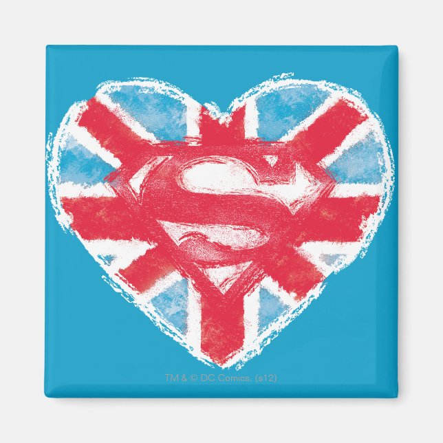 Heart British S-Shield Magnet (Vorne)