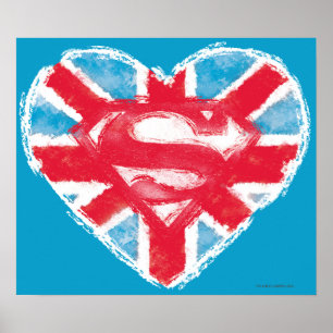Heart British S-Shield Poster