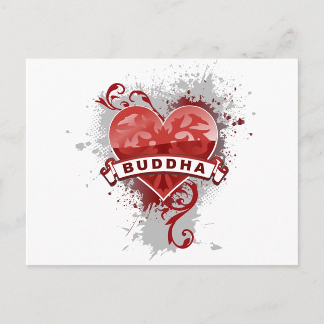 Heart Buddha Postkarte (Vorderseite)