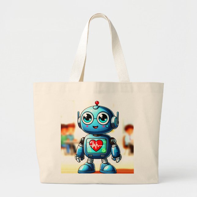 Heart Buddy Tote Bag Jumbo Stoffbeutel (Vorne)