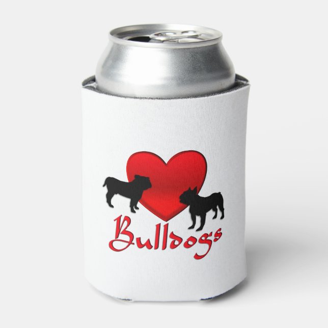 Heart Bulldogs Dosenkühler (Kanne Vorderseite)