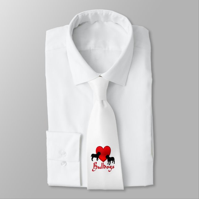 Heart Bulldogs Krawatte (Gebunden)