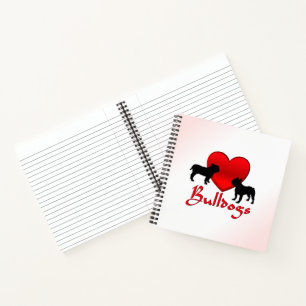 Heart Bulldogs Notizbuch
