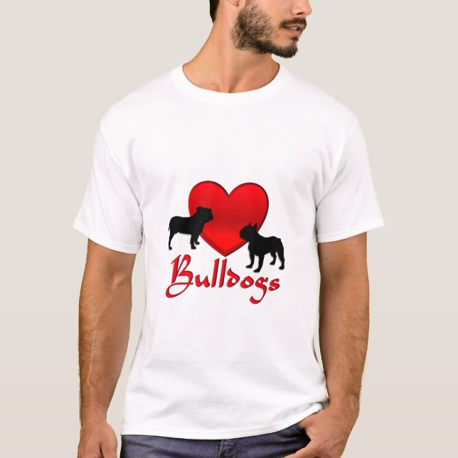 Heart Bulldogs T-Shirt (Vorderseite)