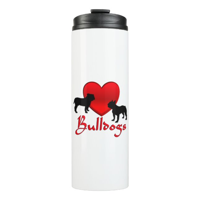 Heart Bulldogs Thermosbecher (Vorderseite)