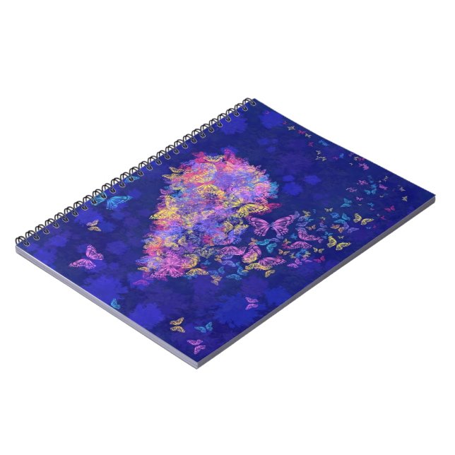 Heart Butterflies Notebook Notizblock (Linke Seite)