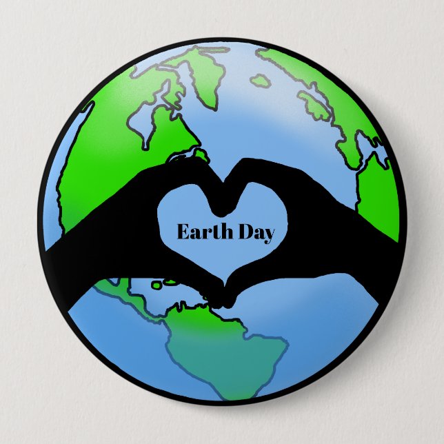 Heart Button des Big Earth Day (Vorderseite)