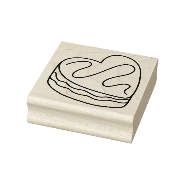 Heart Cake Gummistempel (Stempel)