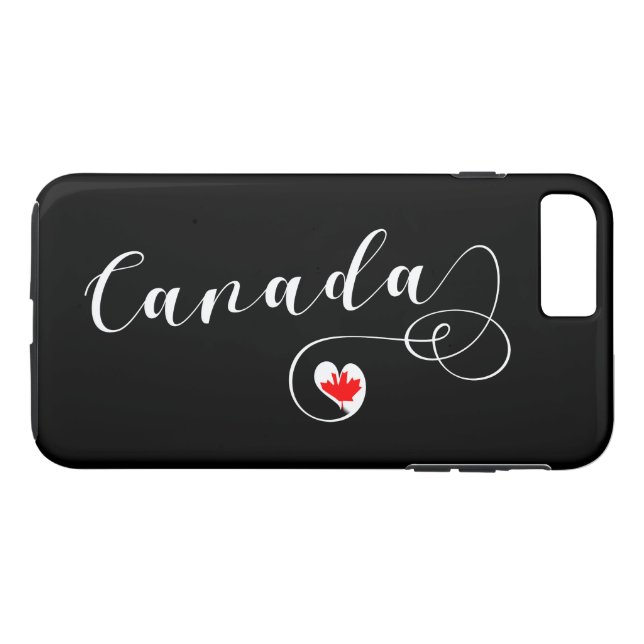 Heart Canada Handy Case, kanadische Flagge Case-Mate iPhone Hülle (Rückseite (Horizontal))