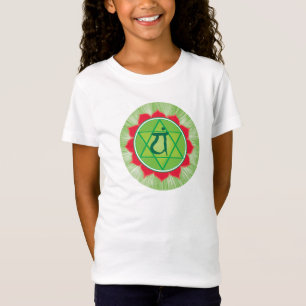 Heart Chakra Anahata Girls'Cap Sleeve T - Shirt
