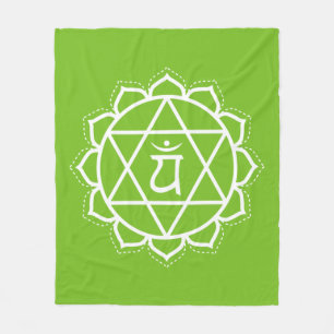 Heart Chakra   Anahata   Grüne Meditation Fleecedecke