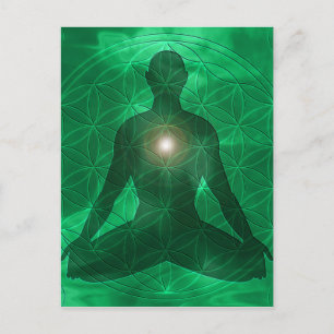 Heart Chakra Anahata Postkarte