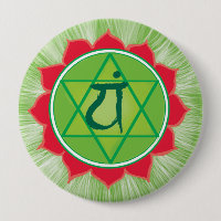 Heart Chakra Anahata Riant Round Abzeichen