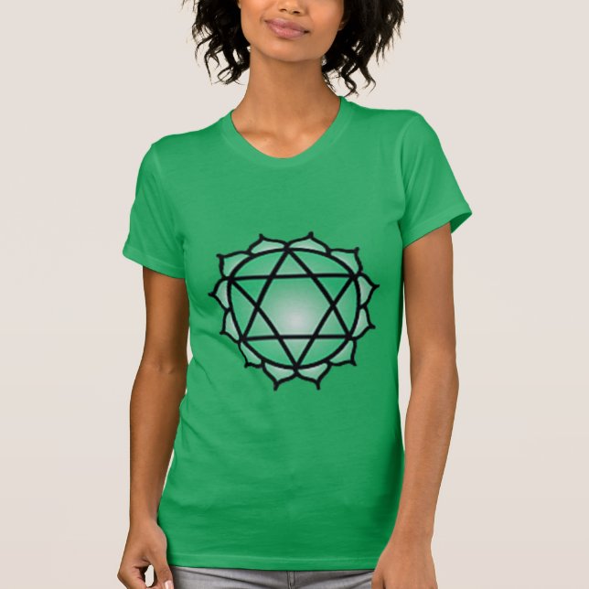 Heart Chakra Balance Bella Leinwand Fine Jersey T-Shirt (Vorderseite)