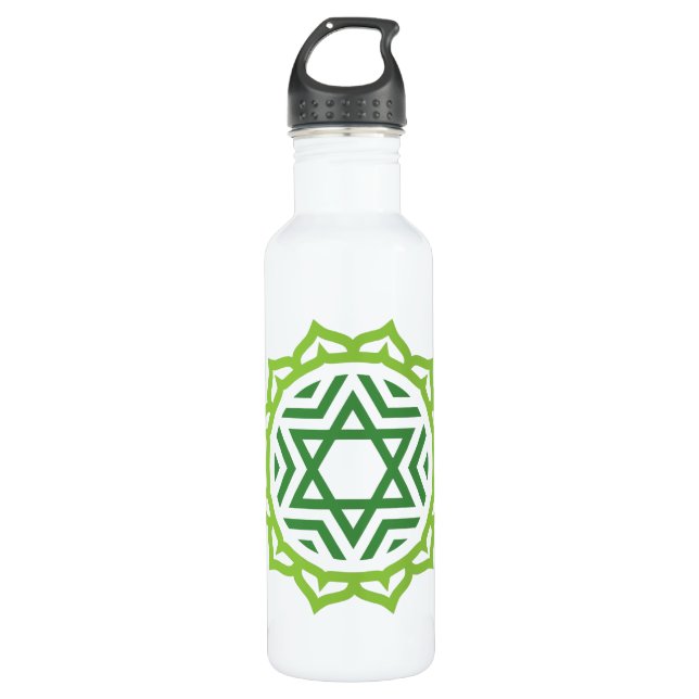 Heart Chakra Energy Trinkflasche (Vorderseite)