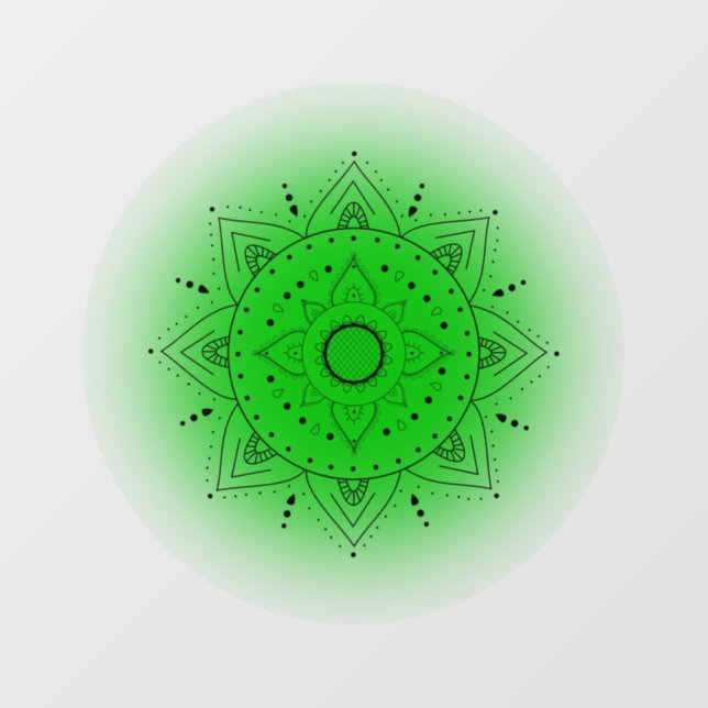 Heart Chakra Fensteraufkleber (Blatt)