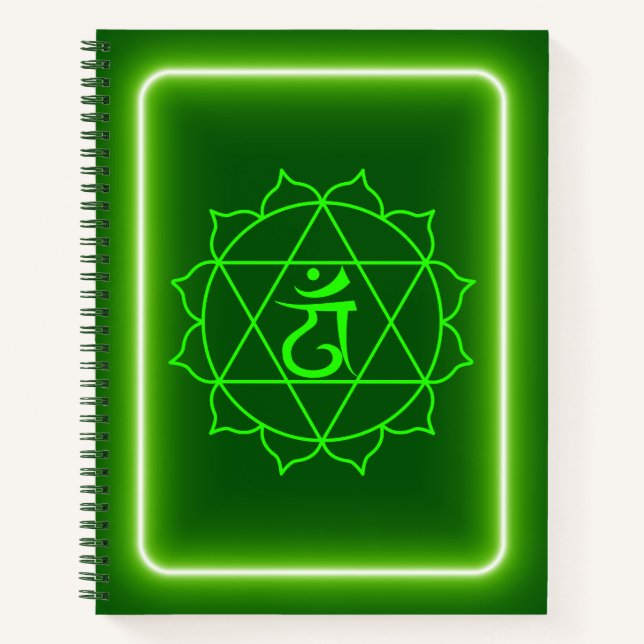 Heart Chakra Journal Notebook Notizbuch (Vorderseite)