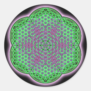 Heart Chakra Runder Aufkleber