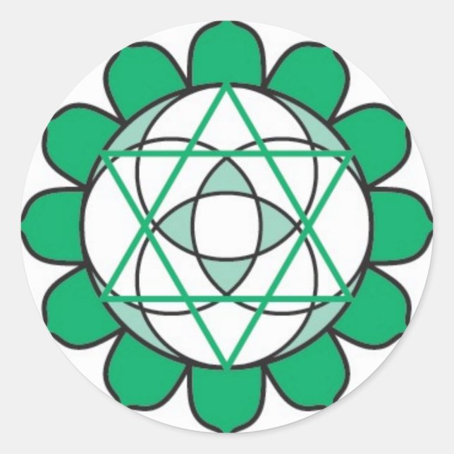 Heart Chakra Sticker (Vorderseite)