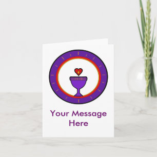 Heart Chalice Card Personalize Karte
