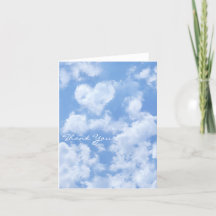 Heart Cloud Sky Niedlich Modern Blue Custom Weddin