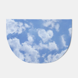 Heart Cloud Sky Niedlich Modern Love Light Blue Gi Fußmatte