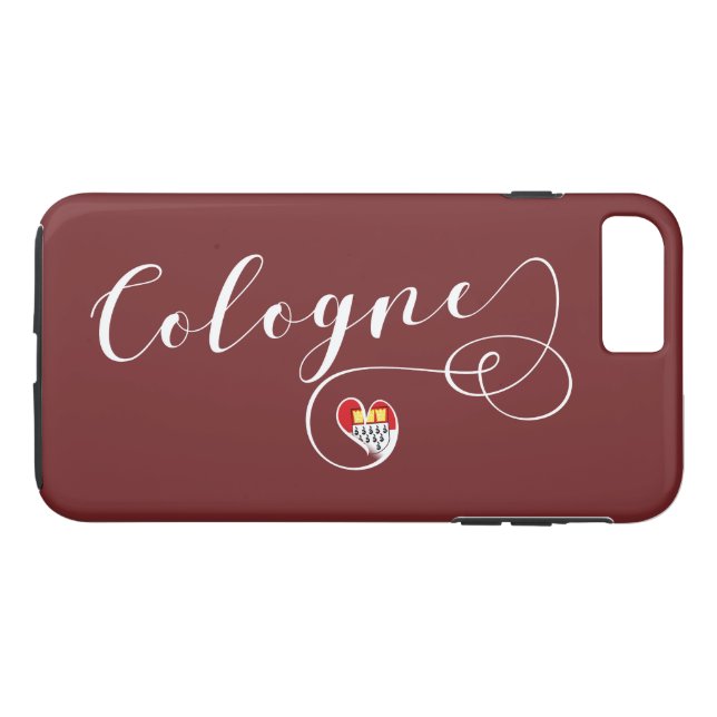 Heart Cologne Handy Case, Köln Case-Mate iPhone Hülle (Rückseite (Horizontal))