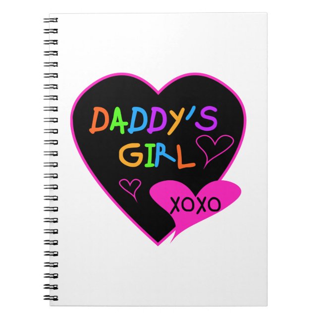 Heart Daddy's Girl T Shirts and Gifts Notizblock (Vorderseite)