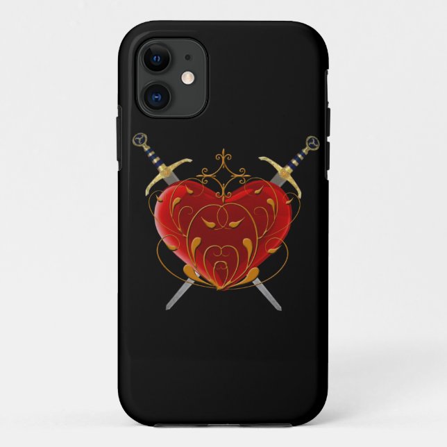 Heart & Daggers iPhone 5G Case (Rückseite)