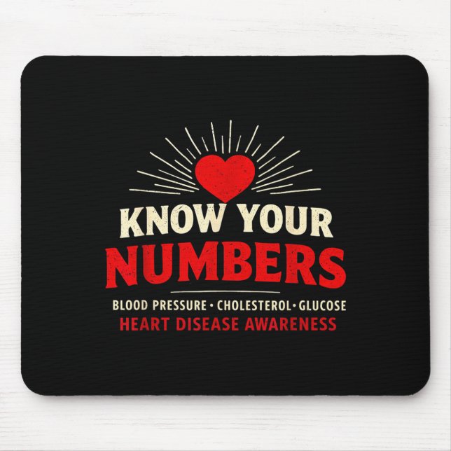 Heart Disease Awareness Go Red In February Health  Mousepad (Vorne)