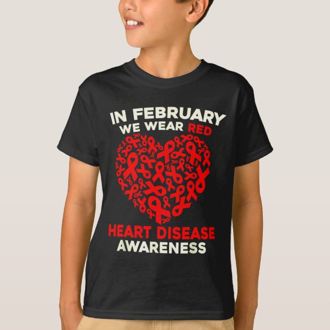 Heart Disease Awareness Go Red In February Health  T-Shirt (Vorderseite)
