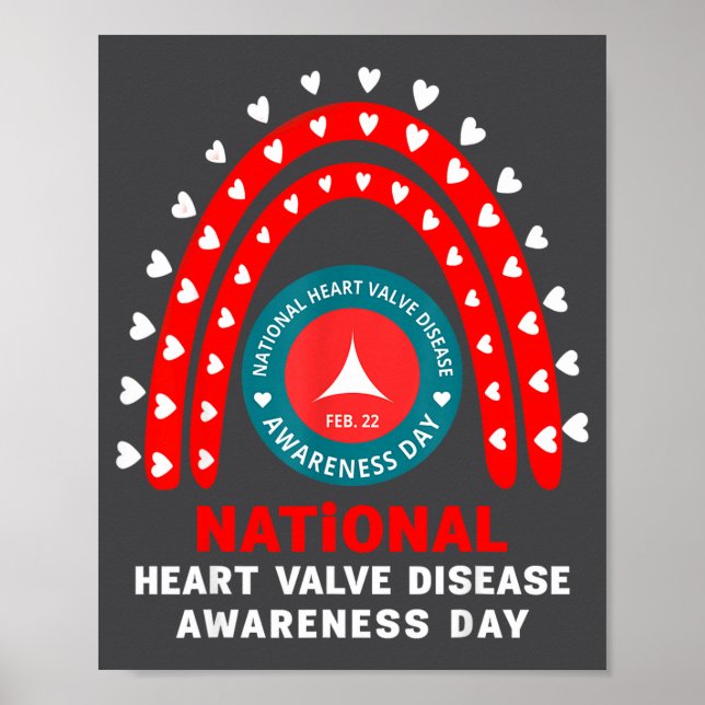 Heart Disease Awareness - Heart Valve Disease Awar Poster (Vorne)