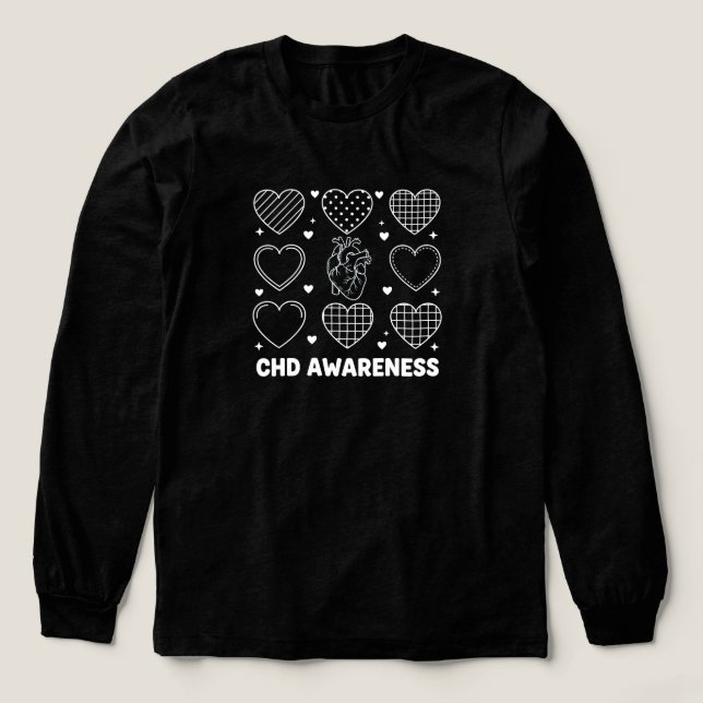 Heart Disease Awareness Month February Tri-Blend Shirt (Design Vorderseite)