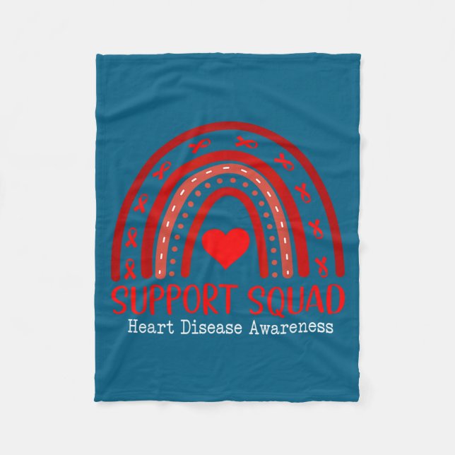 Heart Disease Awareness Month Open Heart Diseases  Fleecedecke (Vorderseite)